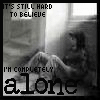 i dont want to be alone