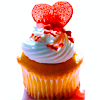 ♥ Vanilla Heart Cupcake ♥