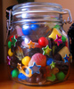 A jar of candies