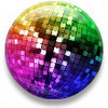 a disco ball. LET'S PARTY