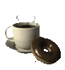 Coffe with donut