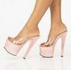 Pink High Heels Platform Shoes