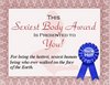 sexy body award