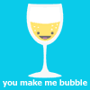 Cute bubble wine