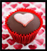 Love heart cute sweet cupcake 