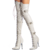 White Thigh Boots