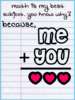 Me+You=♥♥♥
