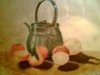 Painting: Kettle with oranges