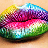 a colorfull kiss!