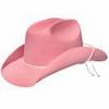 Dusty pink cowgirl hat