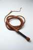 Brown leather whip