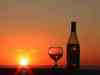 BoTtlE of WinE AnD SuNSeT