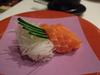 Salmon sashimi