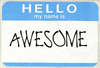 Hello, My Name Is AWESOME