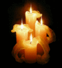 4 burning candles