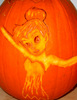 A Tinker Bell pumpkin
