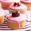 Coconut cherry cupcakes