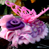 *pink lacy butterfly cupcake*