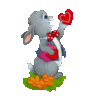 heart giving bunny