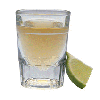 Shot of tequila and a lime