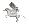 a flying Pegasus