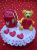 Teddy heart Cupcake