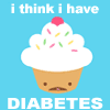 diabetic cupcake