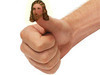 Jesus thumbed you
