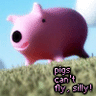 pigs can't fly, silly!