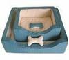 Blue pet bed