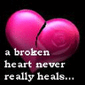 a broken heart never really heal