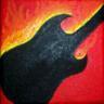 A Flaming Guitar