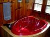 Steamy heart hot tub