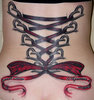 a corset tattoo