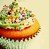 ♥ rainbow cuppie cake