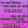 you are the world