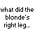blondes legs