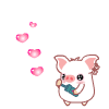 some piggy hearts