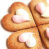 lovely heart biscuits