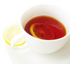 A cup of hot lemon tea..so warm~