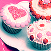 *Heart cupcakes*