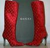 Guccu red boots