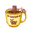 Hot mug of cocoa