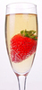 a strawberry champagne