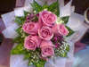 6stalks pink Roses by Penn ng