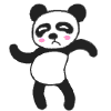 a dancing panda~