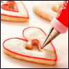 ❤Frosted heart sugar cookies