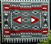 green woven navajo rug