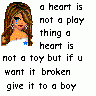 Heart aint a toy