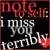 Miss You Note